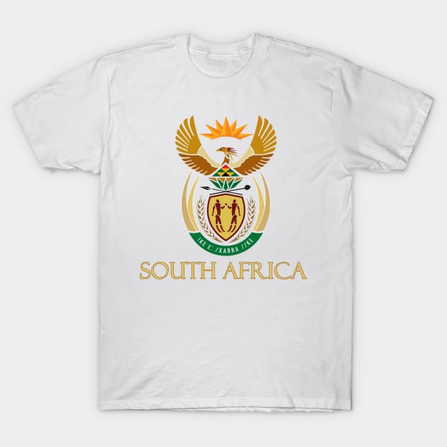 South Africa - Coat of Arms Design T-Shirt by Naves